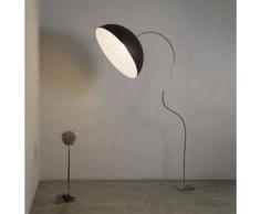 ines artdesign Lampada da salone Mezza Luna Piantana - Bianco / Bronzo