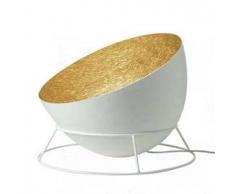 ines artdesign Lampada da terra H2O F - Bianco/Oro