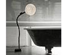 ines artdesign Lampada da salone Micro Luna Piantana - Nebulite/Nero