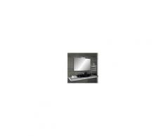 Bathman Srl Irina - specchio reversibile da bagno filo lucido 90x60 cm con lampada led 5w -