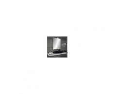 Bathman Srl Zara - specchio reversibile da bagno filo lucido 60x80 cm con lampada alogena