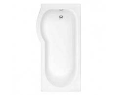 Vasca da Bagno Asimmetrica Angolare Sinistra in Acrilico 85x167,5cm Completa di Pannello Vasca