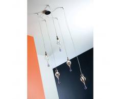Cangini & Tucci Lampada a sospensione 5 luci goccia mini cangini e tucci colore Iridescente
