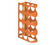 Mipiacemolto portabottiglie da parete Holes two colore Arancione
