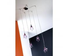 Cangini & Tucci Lampada a sospensione 5 luci bocca di leone cangini e tucci colore Rosa