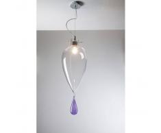 Cangini & Tucci Lampada a sospensione 1 luce goccia gigante vetro liscio cangini e tucci colore Blu cobalto