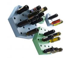 Mipiacemolto portabottiglie da parete esagonale maxi colore Bianco