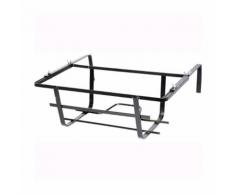 Fioriera FISSA rettangolare per balcone in ferro battuto misura: 50 cm