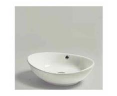 Lavabo da Appoggio modello Oval 55 Ceramica Azzurra