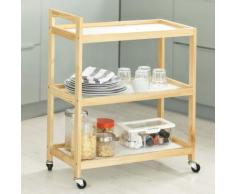 SoBuy FKW34-WN,Carrello di servizio, Carrelli multiuso, Organizzazione ufficio, carrello da cucina,