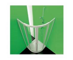 Box Doccia Semicircolare Serie Skipper Ponte cm90/85x90/85x185h ART.FOR
