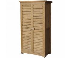Capanna con porte a lamelle 870x465x1600 mm Legno abete Tetto bitumato Capanno degli attrezzi