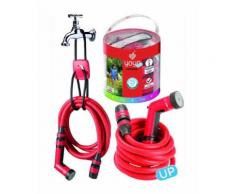Tubo Yoyo Up per Irrigazione 2 Raccordi + Lancia + Supporto 25 metri conf. 2 pz