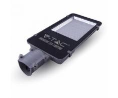 1 lampada lampione armatura stradale v-tac led smd 100 w watt 6000 k ip65