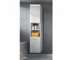 Armadietto Paso 131 cm altezza bianco lucido - Mobiletto, armadietto per il bagno, armadio mobili