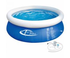 Piscina tonda con pompa di filtraggio