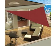 Tenda a vela triangolare ombreggiante 3, 4, 5 e 6 metri - vari colori [Colore - Amaranto, Misure