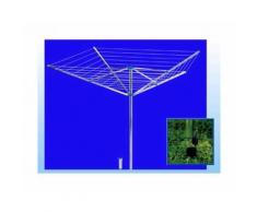 Stendibiancheria Gimi Garden Ad Ombrello Alluminio 50mt Stendibili 188x188x201cm
