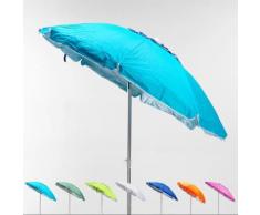 Ombrellone mare spiaggia alluminio 200 cm antivento protezione uv CORSICA | Azzurro