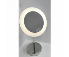 SPECCHIO INGRANDITORE DA APPOGGIO CROMO 3X