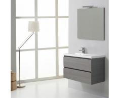 MOBILE BAGNO MANHATTAN 90 CM CON CASSETTI CON VASCA A SINISTRA