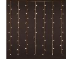 Tenda 3,6 x 1,2 m, 216 led bianco caldo, cavo bianco, con memory controller, luci di natale, tende