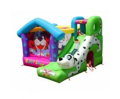 Castello Giostra Gonfiabile Cucciolandia Con Scivolo Pompa Inclusa Happy Hop