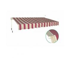 TENDA DA SOLE RIGATA BORDEAUX 300 X 200 CENTIMETRI