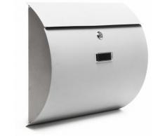 Cassetta postale di design V17 color argento Vernic. a polvere Montag. a parete