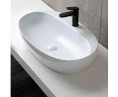 Lavabo da appoggio Ceramica Azzurra Elegance 60X42 con foro rubinetto