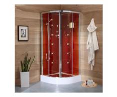 CABINA BOX DOCCIA CON IDROMASSAGGIO 90x90 SEMICIRCOLARE COSMO