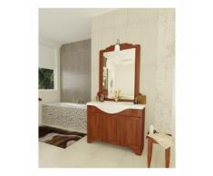 Mobile bagno a terra Arte Povera 105 cm lavabo in porcellana specchi0 e applique