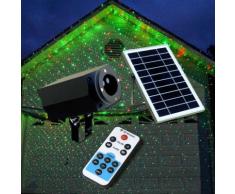 Proiettore Luce Laser Led Natale Facciata CHRISTMAS con Pannello Solare