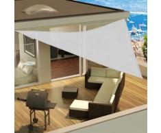 Tenda a vela triangolare ombreggiante 3, 4, 5 e 6 metri - vari colori [Colore - Bianco, Misure