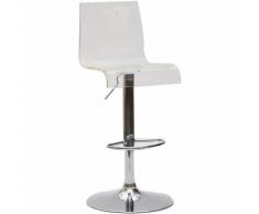 Sgabello Con Alzata A Gas E Seduta Girevole In Acrilico La Seggiola Virtual Stool Trasparente