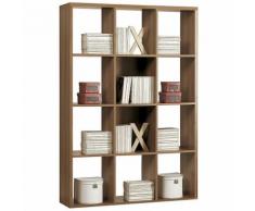 Libreria Scaffale 12 Ripiani in Legno Design Moderno 110x39x146cm Casa Ufficio