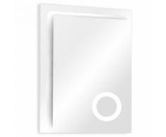 Specchio a led per bagno 60x80 con ingranditore design moderno