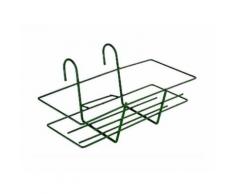Portavasi Balconiera Rettangolare Plasticata Verde Cm. 60