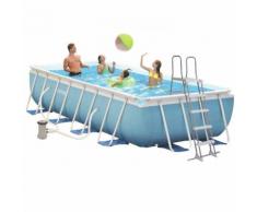 Intex Piscina fuoriterra struttura in acciaio 488x244x107cm + pompa scaletta teli 26764NP