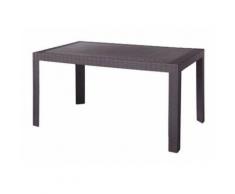 Tavolo tavolino 140x80cm resina per esterno bar arredo giardino urano moka espr