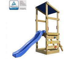 vidaXL Set da Gioco con Scaletta e Scivolo 260x90x235 cm in Legno