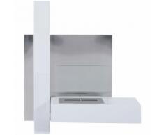 HomCom Caminetto a Bioetanolo in Acciaio Inox Serbatoio 1.5LT, 75x22x63cm