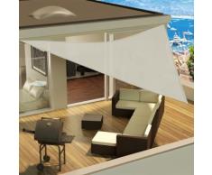Tenda a vela triangolare ombreggiante 3, 4, 5 e 6 metri - vari colori [Colore - Avorio, Misure