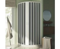 Box Doccia Semicircolare 80x80 CM H185 Raggio 55 PVC mod. Sharp Centrale
