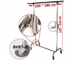 Arebos Stender Appendiabiti Attaccapanni Abbigliamento regolable robusto 180 x 210 cm