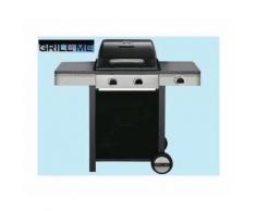 Barbecue A Gas Grillme Nevada 2+1 Con Griglie In Ghisa 116x58xh108cm.