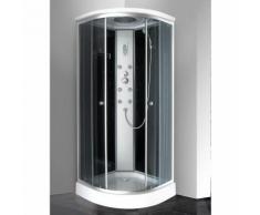Box Doccia Idromassaggio Semicircolare 6 Idrogetti 80x80cm Idroness Nereo 134