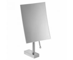 Specchio ingranditore in ottone cromato
