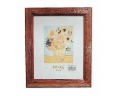 Cornice in legno Noce Antico 50X70 Quadro con Lastra in Vetro per Poster