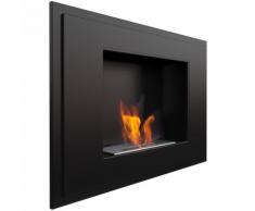 Camino A Bioetanolo Da Parete 80x59x20,1 Cm Flig Los Angeles Nero